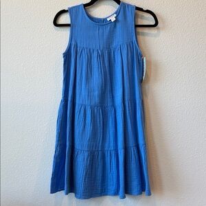 Cat & Jack Vibrant Blue Tiered Dress